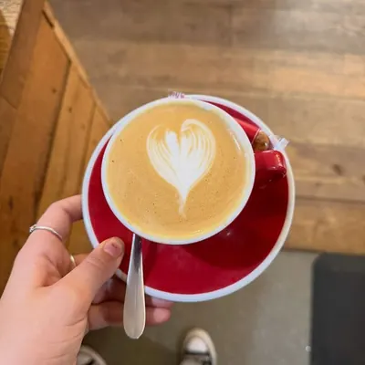 Cappuccino with a heart